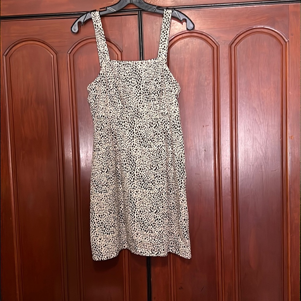 American Eagle NWT Animal Print Square Neck Mini Dress Size Small